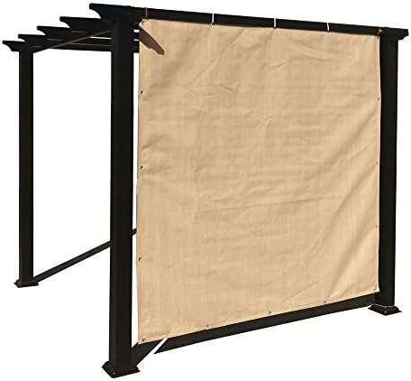 Alion Home Sun Shade Privacy Panel with Grommets on 4 Sides for Patio, Awning, Window Cover, Pergola or Gazebo - Banha Beige (3' x 6')