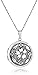 Sterling Silver Embossed Antique-Finish Locket Necklace, 20