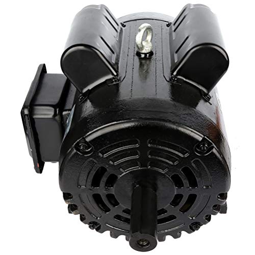 ECCPP 7.5 HP Single Phase Air Compressor Electric Motor 184T Frame 60 HZ Frequency 3450 RPM 33.4-29.6 A 1-1/8" Keyed shaft