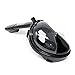 KyRush It Full Face Snorkel Mask | 180° Panoramic Views with Full Face Design | GoPro Compatible | Anti Fog and Anti Leak Protection | Tubeless Design (Black, Large-X-Large)