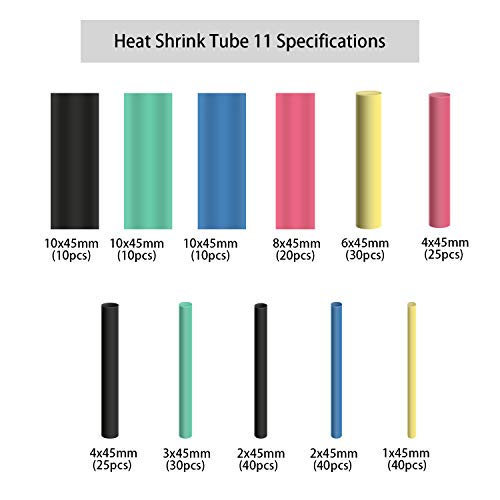 120PCS Solder Seal Wire Connectors, Aufisi Heat Shrink Butt Connectors Electrical Butt Connectors Solder Waterproof Insulated Marine Automotive Copper with Case Include 280PCS Heat Shrink Tube 2:1