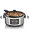 Hamilton Beach Portable 5-Quart Digital Programmable Slow Cooker with Lid Lock, Silver (33957)