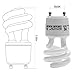 JACKYLED CFL Light Bulbs Energy Efficient UL T3 13W 2700K 900lm Spiral GU24 Base Compact Flourescent Bulbs 6-Pack