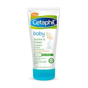 Cetaphil Baby Soothe & Protect Cream with Allantoin Skin Protectant, 6 oz, Prevents Dry, chaffed or Cracked Skin, Baby…