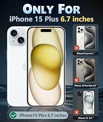 FNTCASE for iPhone 15-Plus Phone Case: Clear Case