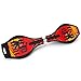 ENKEEO Caster Board with Hand Grip, Illuminating PU Casters and Carrying Pouch, Weight Capacity Up to 220lbs. Orange