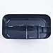 mDesign Plastic Divided Shower Organizer Basket Caddy Tote with Handle - Storage for Bathroom or Dorm - Holds Hand Soap, Shampoo, Sponges, Scrubs, and Body Wash - Lumiere Collection, Navy Blue