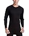 CYZ Men's Thermal Long Sleeve Crew Top-Black-L