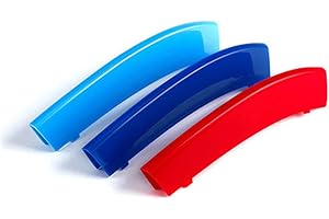 Pengchen for BMW X4 F26 2014-2017 M Color Car Front Grille Inserts Trims Strips Buckle Covers Clips 3Pcs (7 Grille)