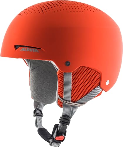 ALPINA Zupo Kinderskihelm, Pumpkin-orange matt, 48-52 cm