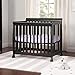 DaVinci Kalani 4-in-1 Convertible Mini Crib in Ebony | Greenguard Gold Certified