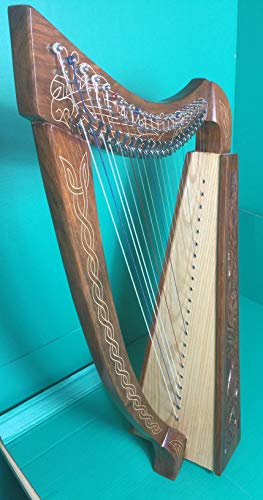 Celtic Harp 22 Strings with Brass Levers with Free Padded Bag and Strings