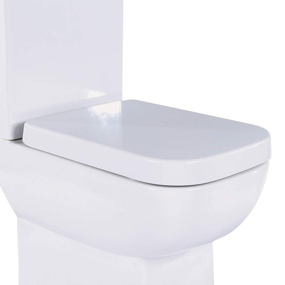 TC Bathroom Soft Close Rectangular Contemporary Replacement Mini Seat Appleby