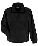 Mens Polyester Anti-Pill Panda Fleece 1/4 Zip Viking Pullover (9 Color, XS-6XLT)
