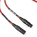 20ft Microphone Cable XLR Male to XLR Female Balanced Red Mic Cables by SPEAKFRIENDS C Series - 20 Feet