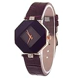 Gorday Watches for Women On Sale Clearance,Women Rhinestone Analog Quartz Watch Fashion Wrist Watch Casual Bracelet Watches Gift,Glass Dial Case Leather Band Watches