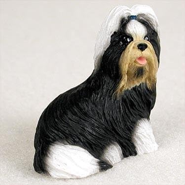 Conversation Concepts Shih Tzu Chien Miniature Figurine Noir Et Blanc