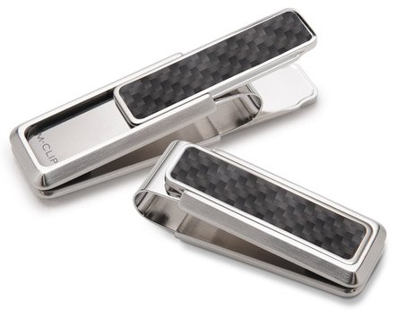 M-Clip Black Carbon Fiber Stainless Steel XL Extra Large Capacity Money Clip (SS-BSS-BKCF-XL)