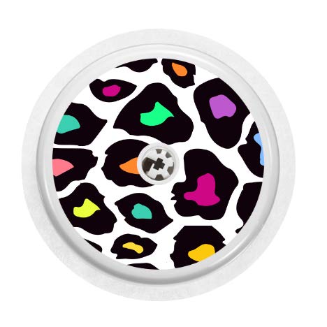 Vinyl Sticker for Freestyle Libre Sensor (Neon Leopard)