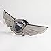 HYUNDAI Genesis Hood Wing Emblem Black Chrome, Large Size 7.25