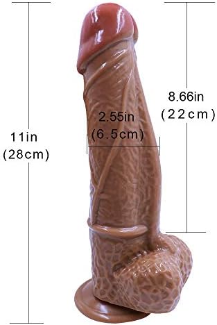 WJPCR 11 Inch Female Realistic Lifelike Double-Layer Silicone Dî'ldɔ Tools for Women