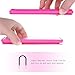 Nouske iPhone 6 Plus/iPhone 6S Plus Smart Touch Case S-View Window Flip Cover/Magnetic Closure/Stand/TPU bumper/360 Protection, Hot Pink Fushia