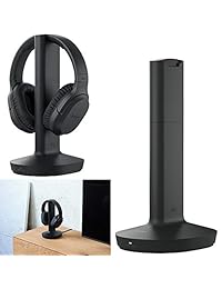 Sony WHRF400R   Auriculares inalámbricos de reducción de ruido con base de transmisión (TMRRF400) + batería recargable Sony + cables de conexión + adaptador de CA + paño de limpieza HeroFiber