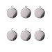 Stainless Steel Round Pendant Blank Tray for Jewelry Making Cabochon Settings 30pcs 20x20mm