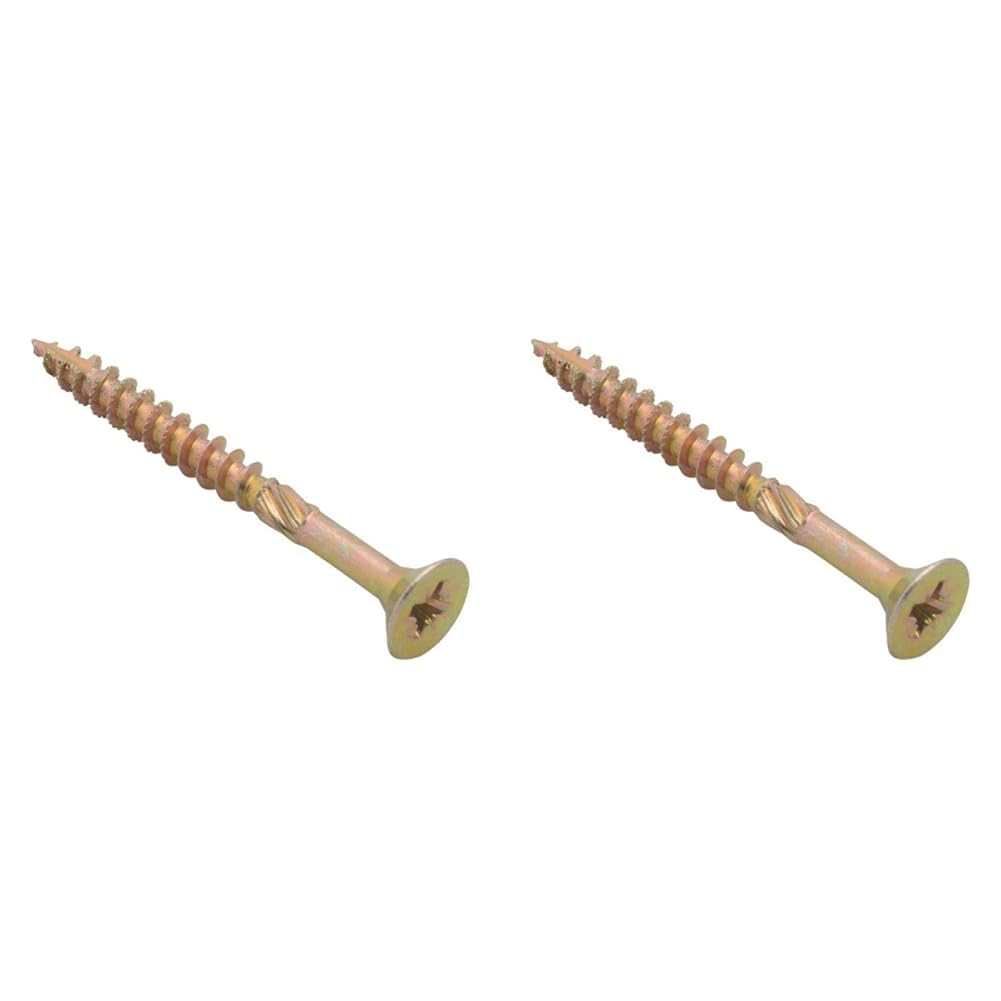 Spectre Advanced Multi-purpose Woodscrews | 4.0 x 50mm | Zinc Yellow Passivated | Box 200 (Pack of 2) — image 1