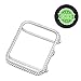 UKCOCO Compatible Apple Watch 38mm Diamond Case, Aluminum iWatch Bezel Metal Cover Crystal Rhinestone Protective Protector Cover for iWatch Series 1/2/3 Sport and Edition (38mm Silver)