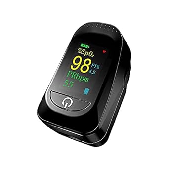 i'm star trading Enterprises Oxygen Saturation Monitor Portable OLED Display Fast Accurate Reading Alarm Function for Adults and Children