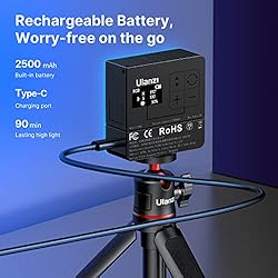 ULANZI VL49 Pro RGB Video Light, Mini Rechargeable