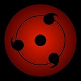 Sasuke Madara Stage 3 Type 1 N02 Sharingan Eye Cosplay (Sold Individually)
