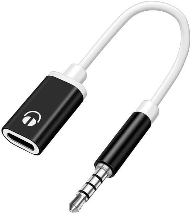 Photo 1 of Headphone Jack Adapter,3.5mm Male to TypeC Female Audio Cable Cord,USB C to Aux Audio Dongle Compatible with MP3 Players, CD Players, Laptops, Tablets, Smartphone, Earbuds and Accessories (Black)