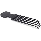 Coiffure Extensions CE Scalp Scratcher, Scalp Massager, Hair Pick Comb, Pocket Size Comb - Relieves Itchy Scalp - Black, Plastic, One Count