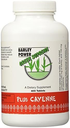 Green Supreme Barley Power Plus Cayenne 400 Tablets by Barley Power