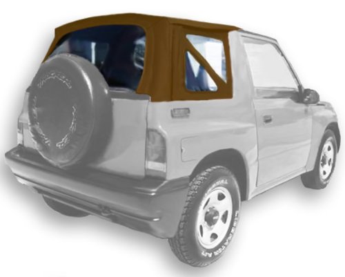 Acme C729A/Green-DM1325 Spice on Tan Denim Vinyl SUV Soft Top for Suzuki Sidekick / Geo Tracker