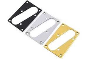 MYLES MUSIC SHOP Guitar Bridge Pickup Ring Mounting Frame Fit Telecaster Tele Guitars - Metal Materiel with Mounting Screws (Black)