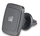 LAX Premium Magnetic Air Vent Car Mount Phone Holder for iPhone, Samsung, Smartphone, 6 Powerful Magnets