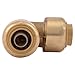 SharkBite 3/8 Inch (1/2 Inch OD) 90 Degree Elbow, Push to Connect Brass Plumbing Fitting, PEX Pipe, Copper, CPVC, PE-RT, HDPE, U246LFA