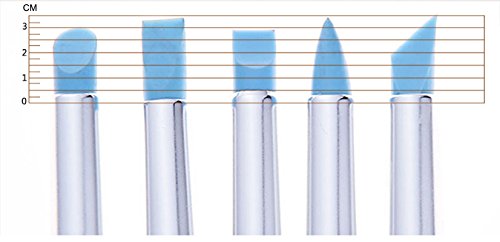 Artist Paint Brush Set--5pcs Colorful Professional Silicon Brushes Blender for Painting, Masking Fluid,Clay Molding