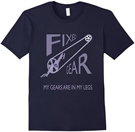 Mens Fixed Gear,my gears are in my legs XL Navy