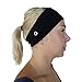 GearTop Headbands for Men & Women, Sweatband, Dust Mask, Multi-Functional Headband for Yoga, Workout, Crossfit, Running, Sports & Outdoors - Elastic, Sweat-Wicking, Breathable, Cooling (Black)