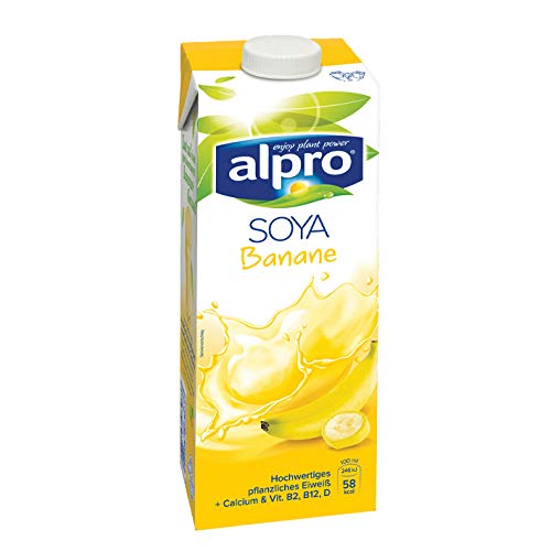 Alpro Sojadrink Banane, 1 Liter, 8er Pack – Bild 3