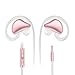 Picun S6 Sports Earbuds in Ear Headphones with Microphone&Volume Control for Running Gym Workout Jogging,Ship from USA(White Rose Gold)