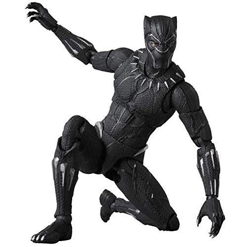Coo-kid Black Panther 7''-Scale Action Figure,Super Hero Black Panther Collectible Action Figure Toy