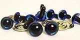 Sassy Bears 9mm Translucent Blue Safety Eyes for Bear, Doll, Puppet, Plush Animal and Craft - 10 Pairs
