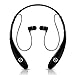 GRDE Wireless Stereo Bluetooth Neckband Hands-Free Headsets Headphones for Smartphones & Tablets - Black