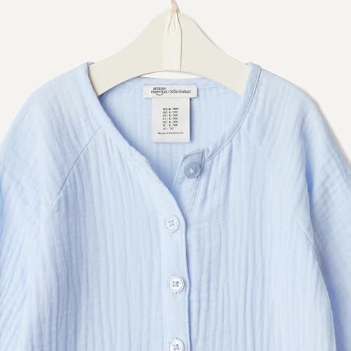 Amazon Essentials x Sofia Grainge Unisex Baby Cotton Chiffon Long Sleeve Rompers