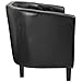 Modway Prospect Upholstered Contemporary Modern Loveseat In Black Faux Leather